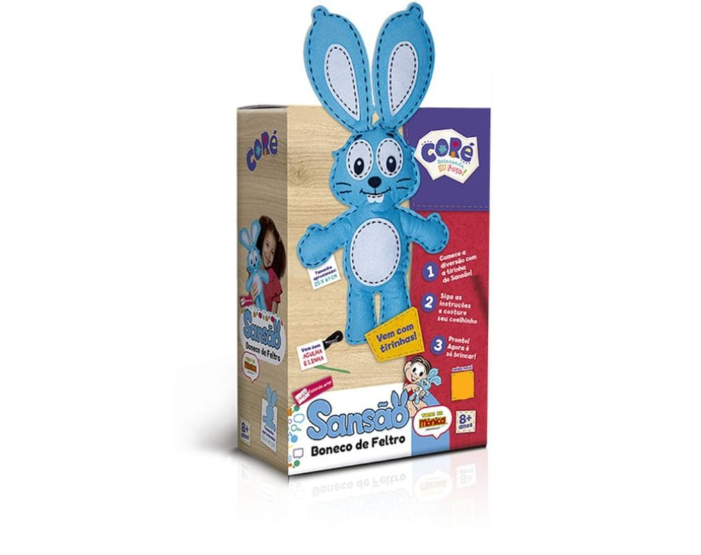 Boneco Sansão Turma Da Bonica De Feltro Toyster - 3340