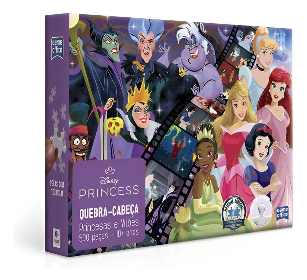Quebra Cabeça Princesas E Vilões 500 Peças Toyster - 3356