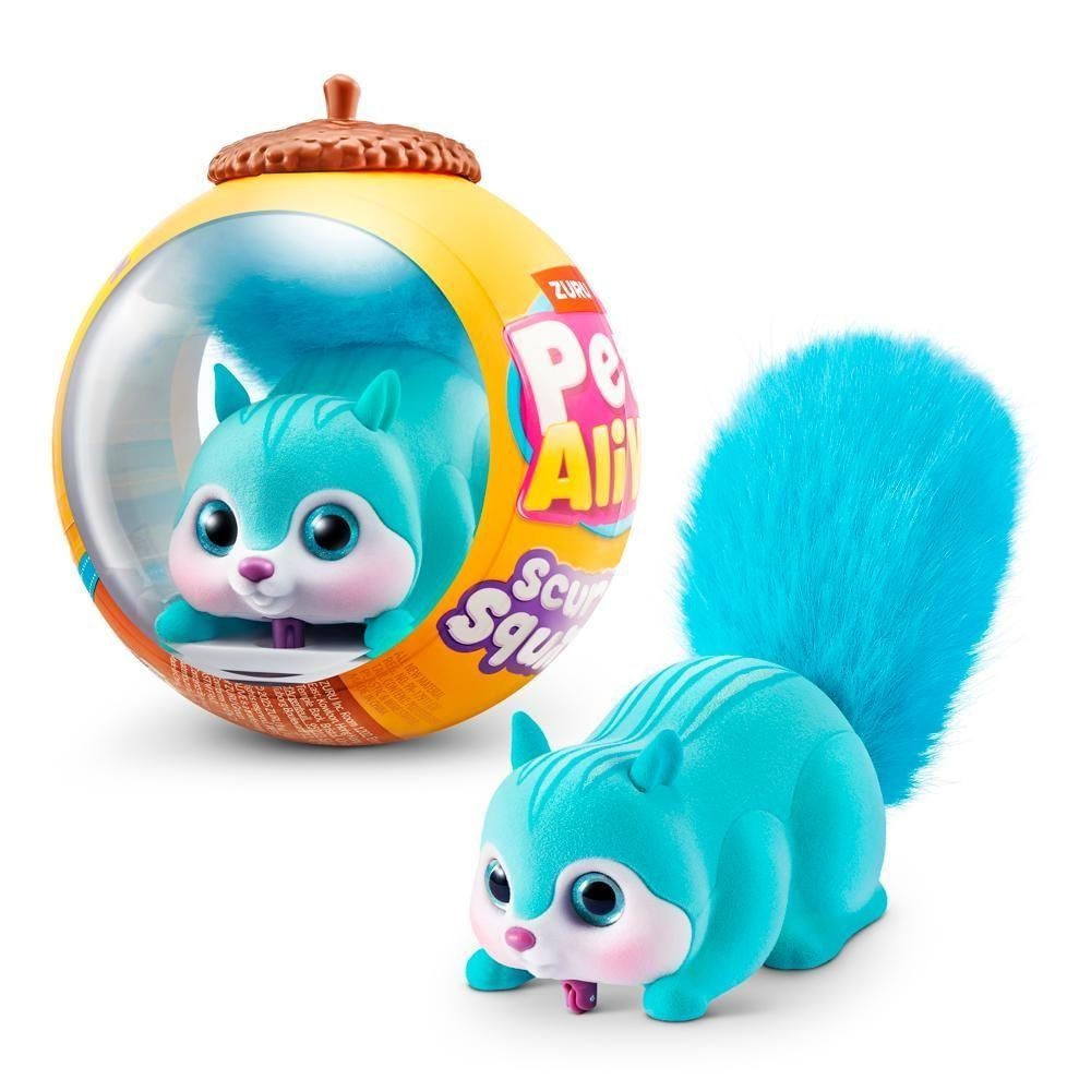 Animais Interativos Esquilo Scurry'n Squirrel com Movimento Azul Candide 10CM