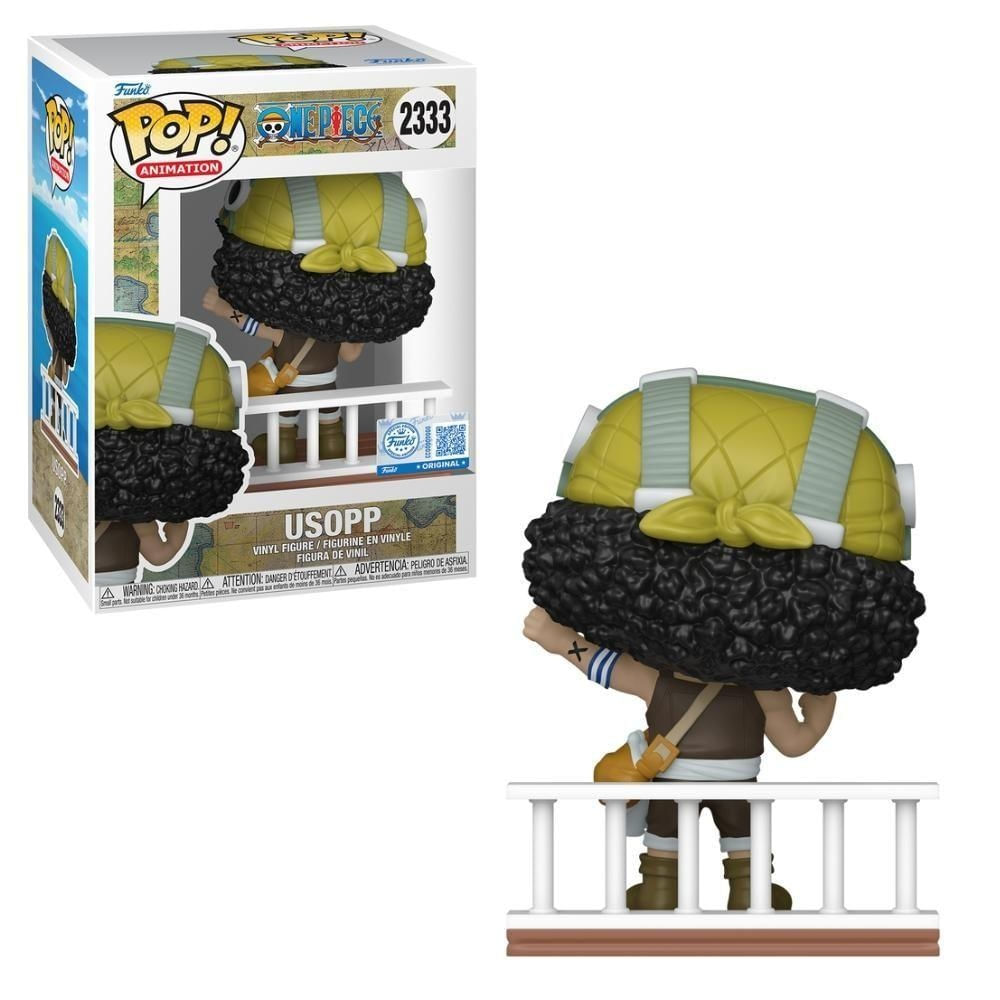 Boneco Colecionável Usopp One Piece Alabasta com Braço Levantado Amarelo Candide 12CM