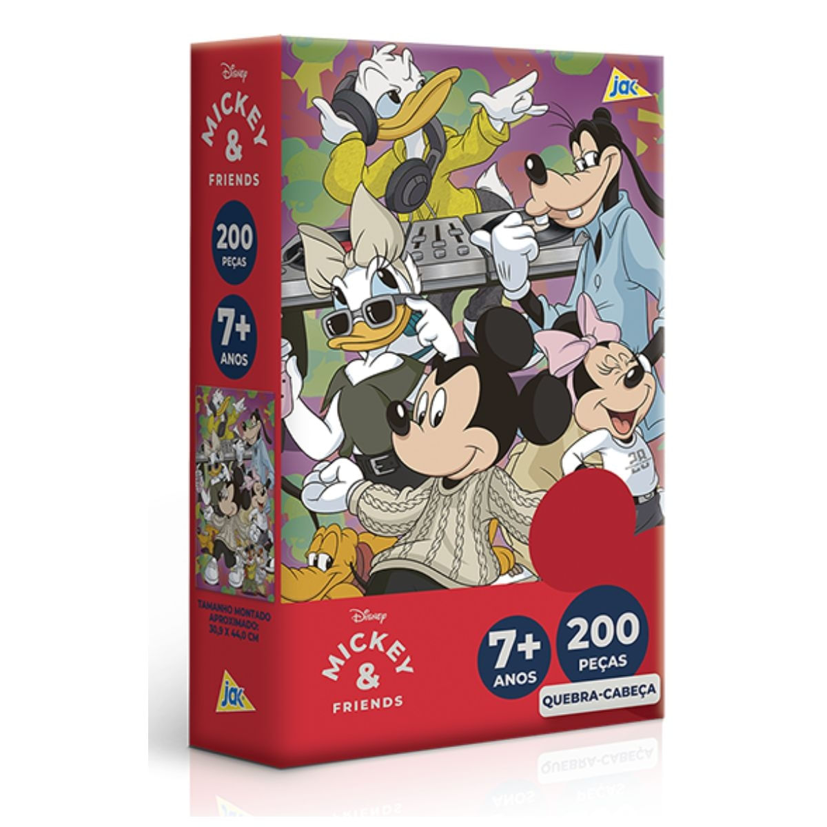 Quebra Cabeça Mickey Real Life 200 Peças Toyster 3335