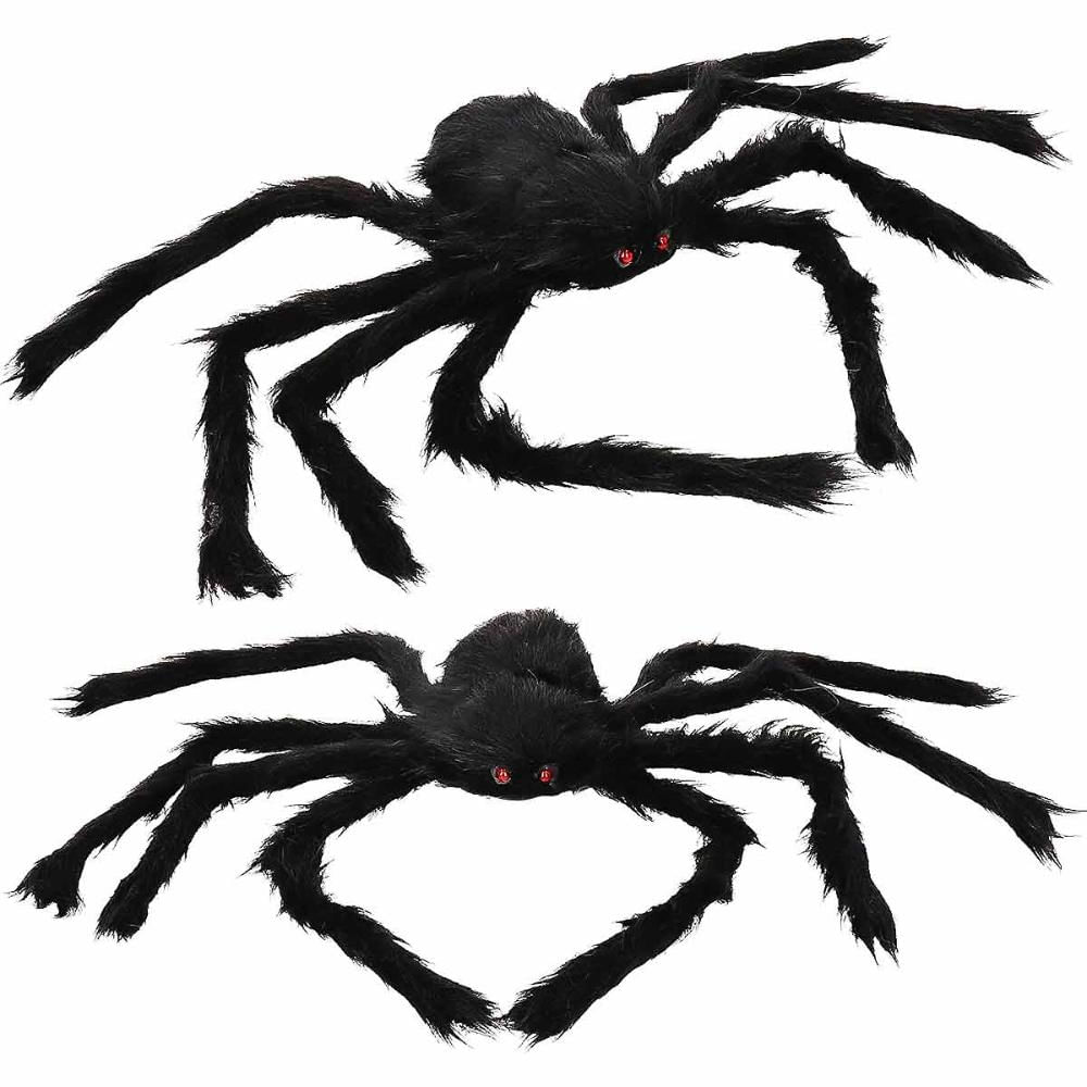 Decoração Halloween Assustadora Aranha Peluda Gigante