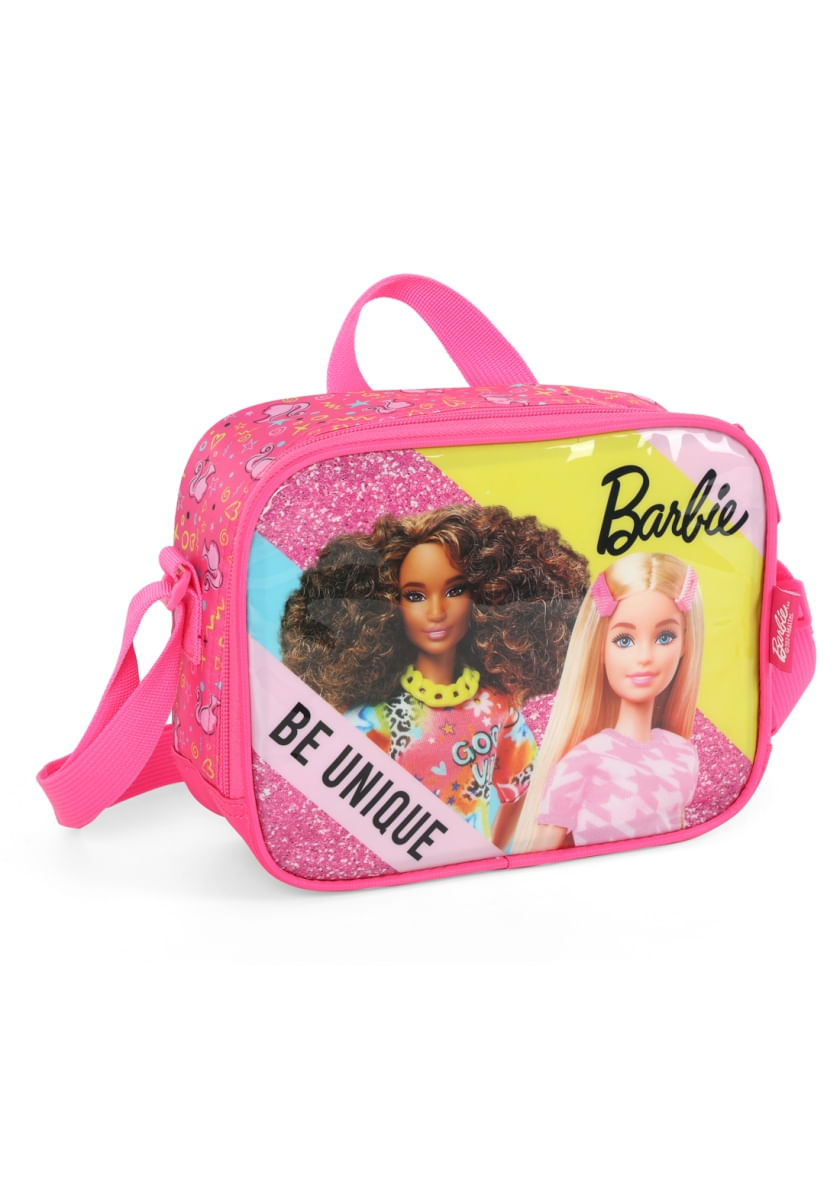 Lancheira Térmica Escolar Barbie Be Unique Pink - Luxcel