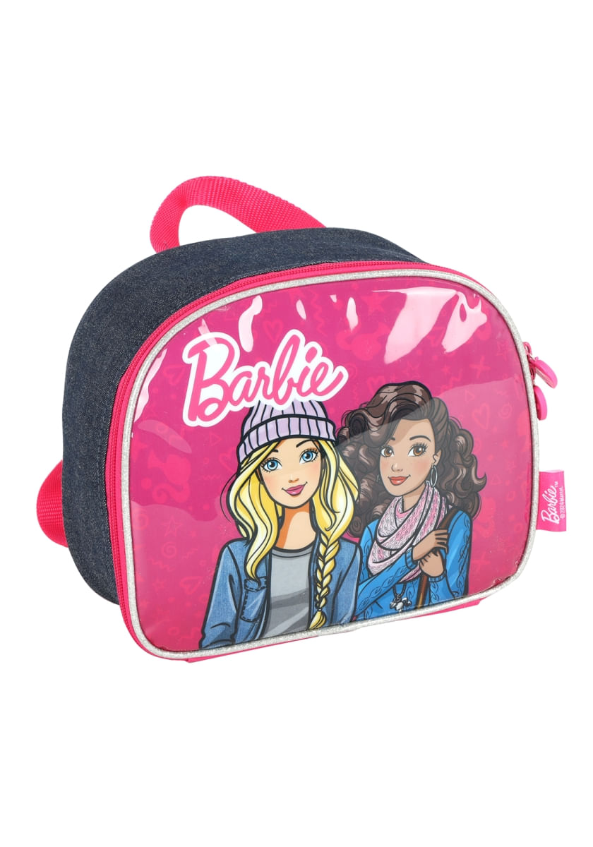 Lancheira Térmica Escolar Barbie Best Friend Azul - Luxcel