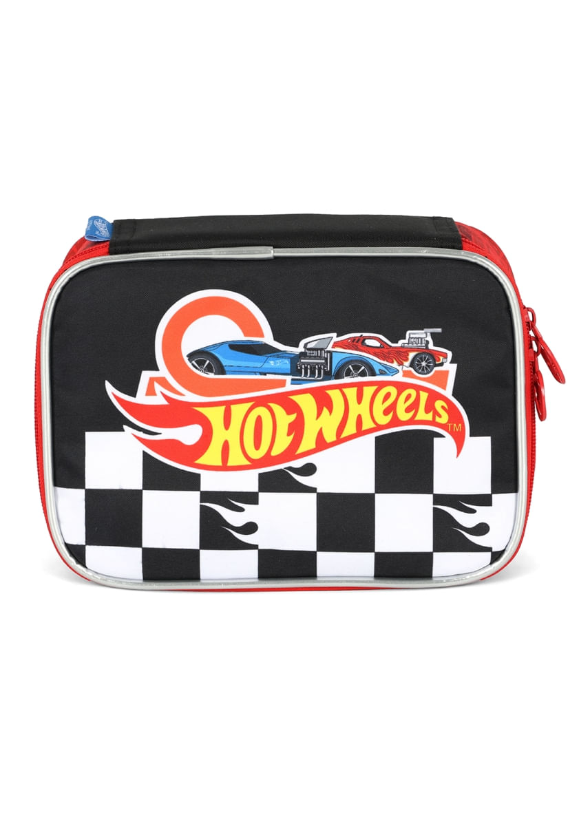 Estojo Escolar Box Hot Wheels Race Team Red - Luxcel