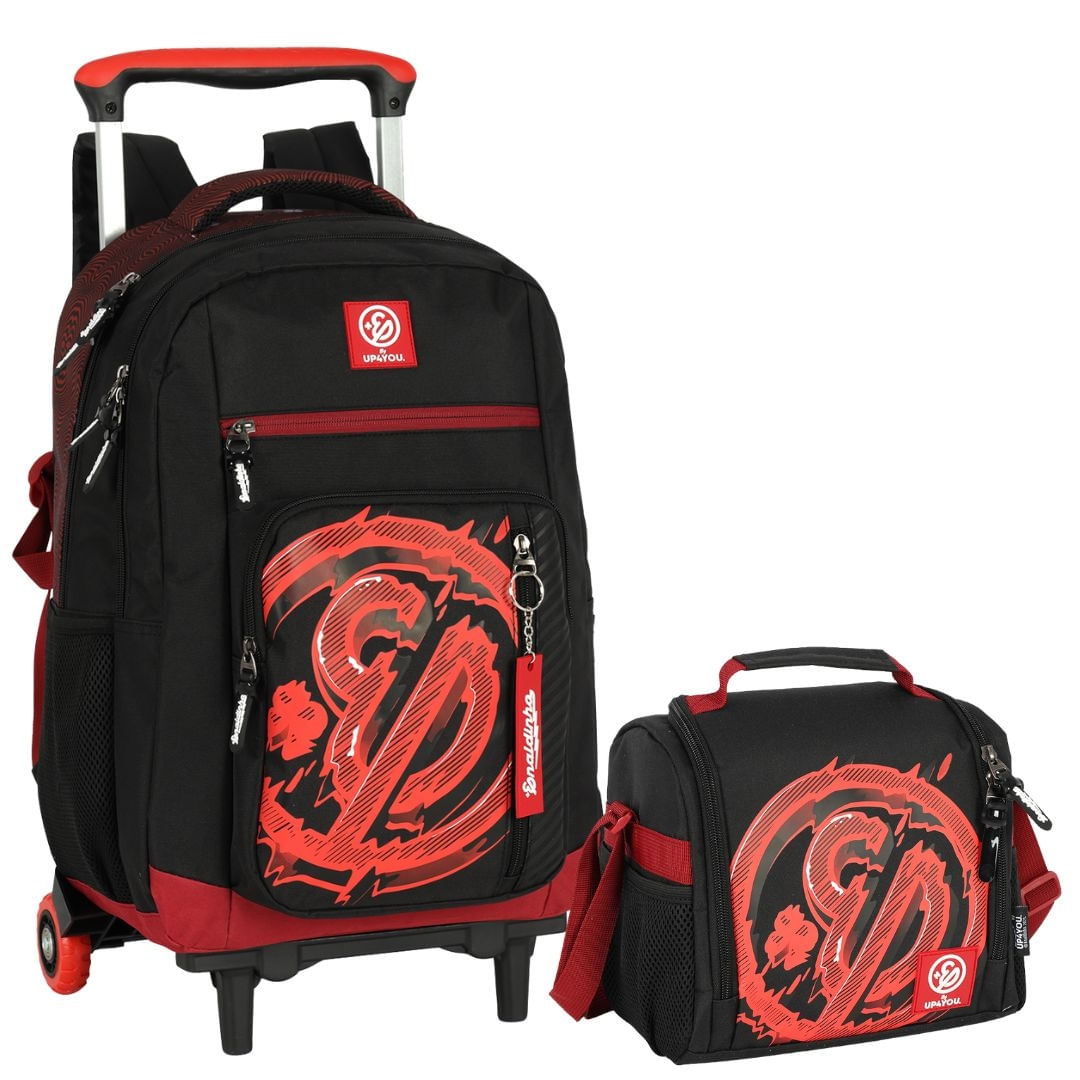 Kit Mochila Rodinha e Lancheira By Enaldinho Zap - Luxcel