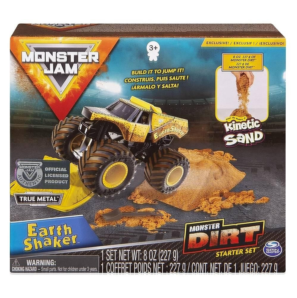 Monster Jam Dirt Earth Shaker com Areia - Sunny