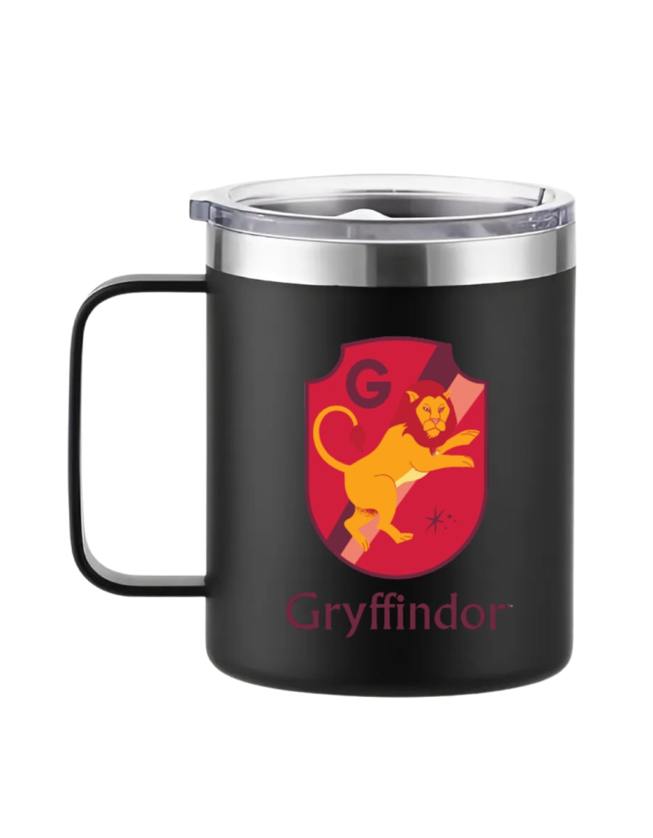 Caneca térmica Preta Harry Potter - Grifinória/Gryffindor
