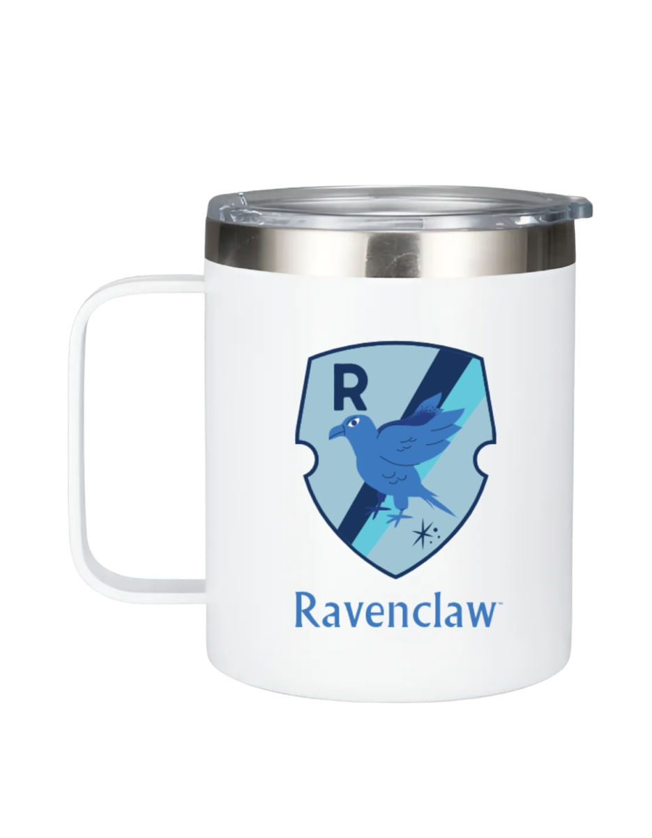 Caneca térmica Branca Harry Potter - Corvinal/Ravenclaw