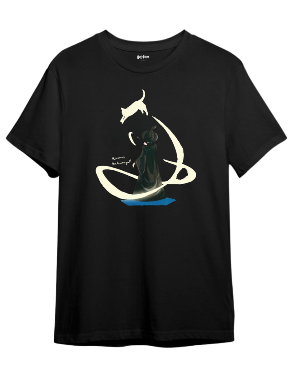 Camiseta de 25 Anos de Magia - Minerva - Preto