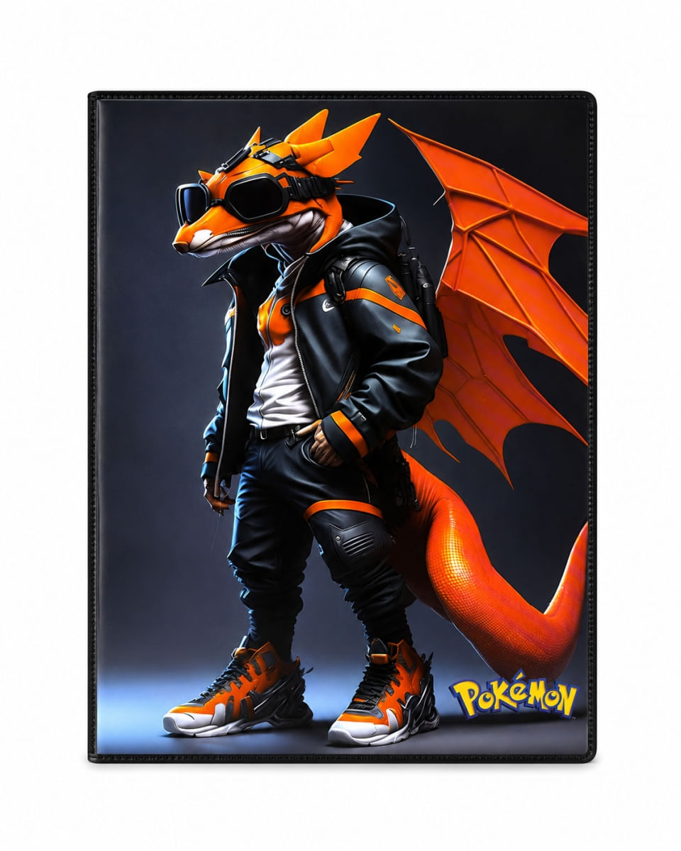 PASTA ALBUM COM 10 FOLHAS PLASTICAS POKEMON ESTAMPAS SORTIDAS - DAC