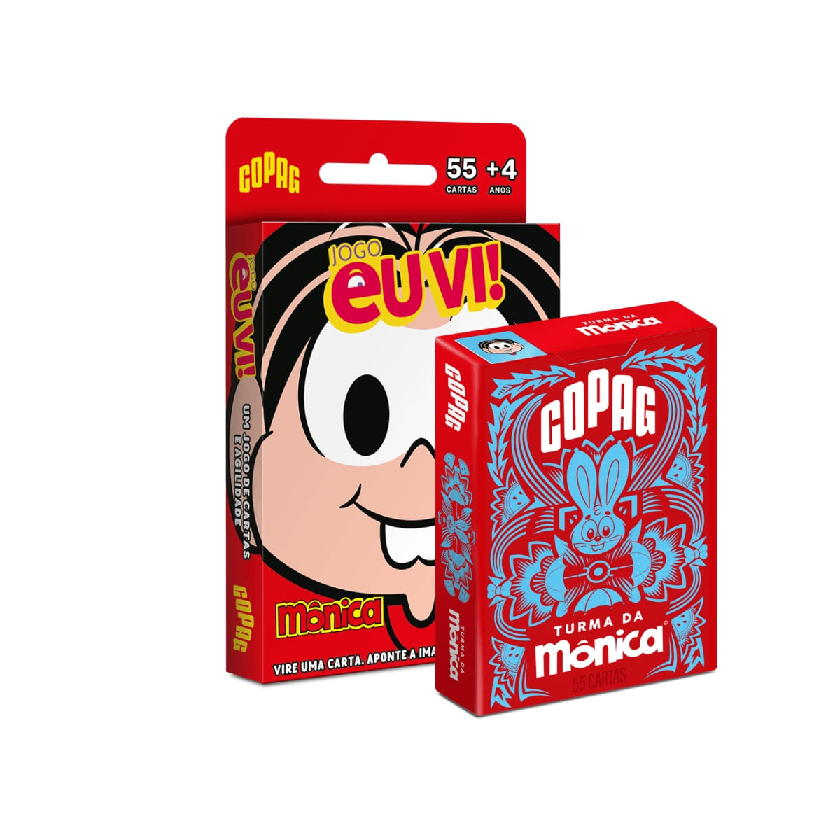 Kit Jogo Eu Vi! Mônica + Baralho Turma da Mônica