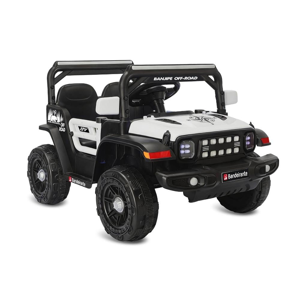 Banjipe Off-Road R/C Eletrico 12V Branco Bandeirante