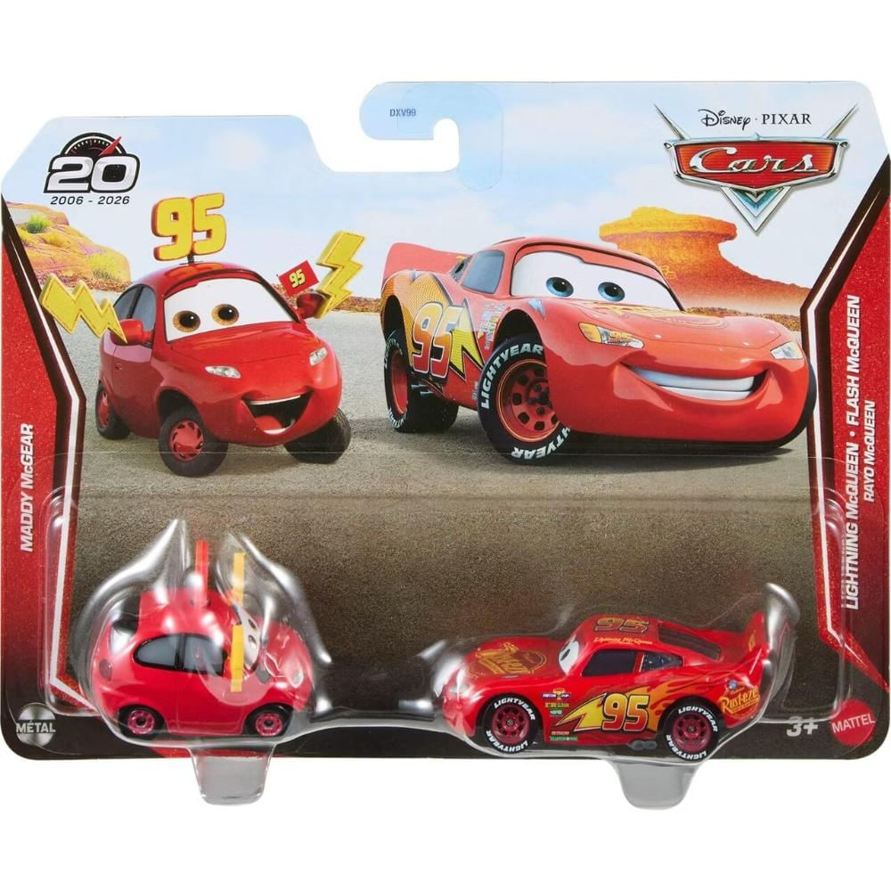 Miniatura Carros McQueen E Maddy McGear Mattel - DXV99