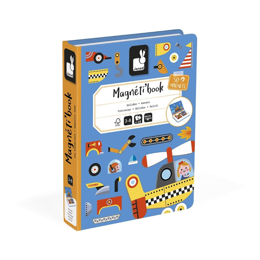 Livro Magnético Veículos Janod - J02564