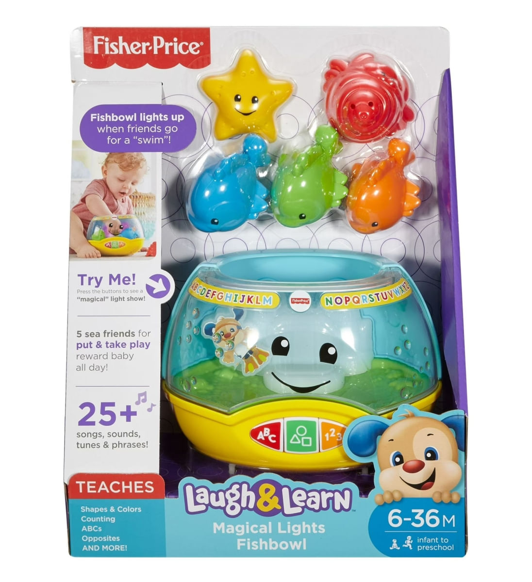 Aquário Luzes Mágicas - Aprender e Brincar - Fisher Price - Mattel