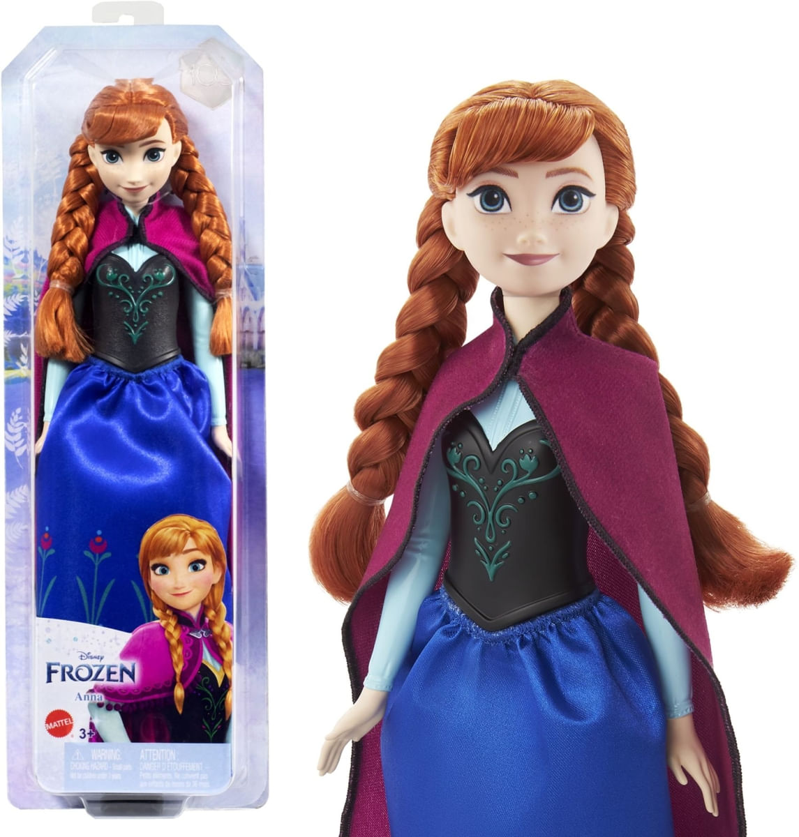 Boneca Rainha Anna - Frozen - Princesas Disney - HLW49 - Mattel