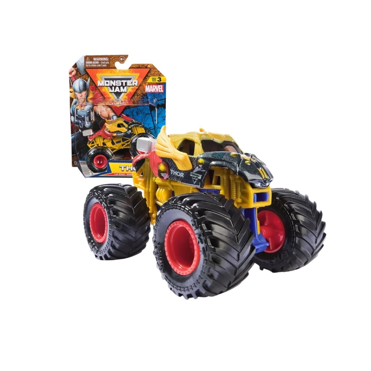 Carrinho Monster Jam Marvel Thor 1:64