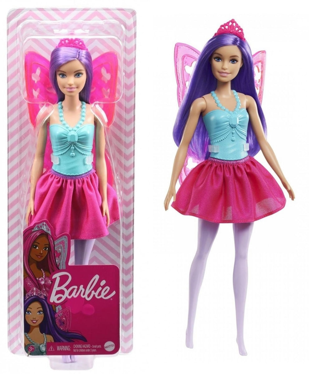 Boneca Barbie Fada Cabelo Roxo - Dreamtopia - Mattel