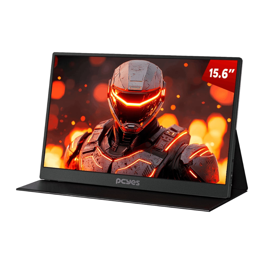 Monitor Portátil Pcyes Quartzo Q15F 15.6" IPS Full HD 60Hz 5ms Black Vulkan