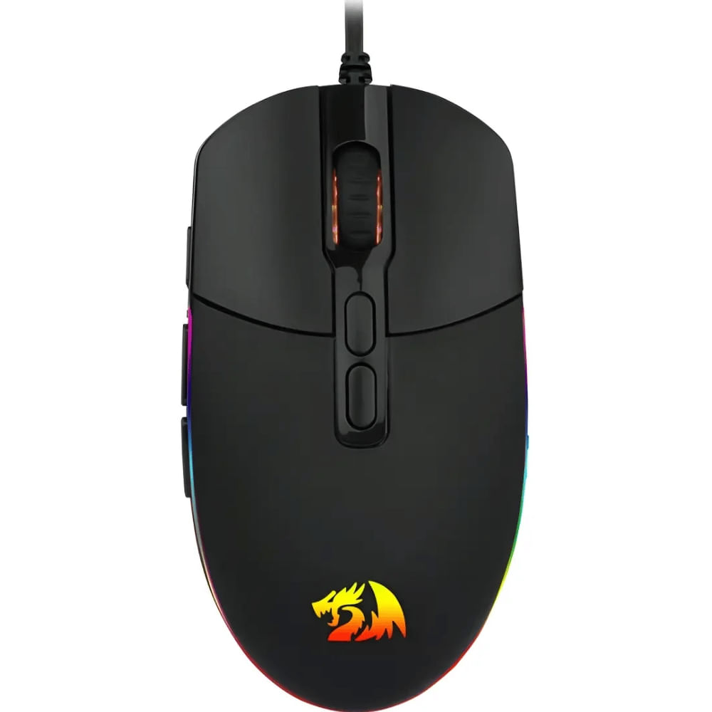 Mouse Gamer Invader 10000DPI 7 Botões LED RGB M719RGB Redragon