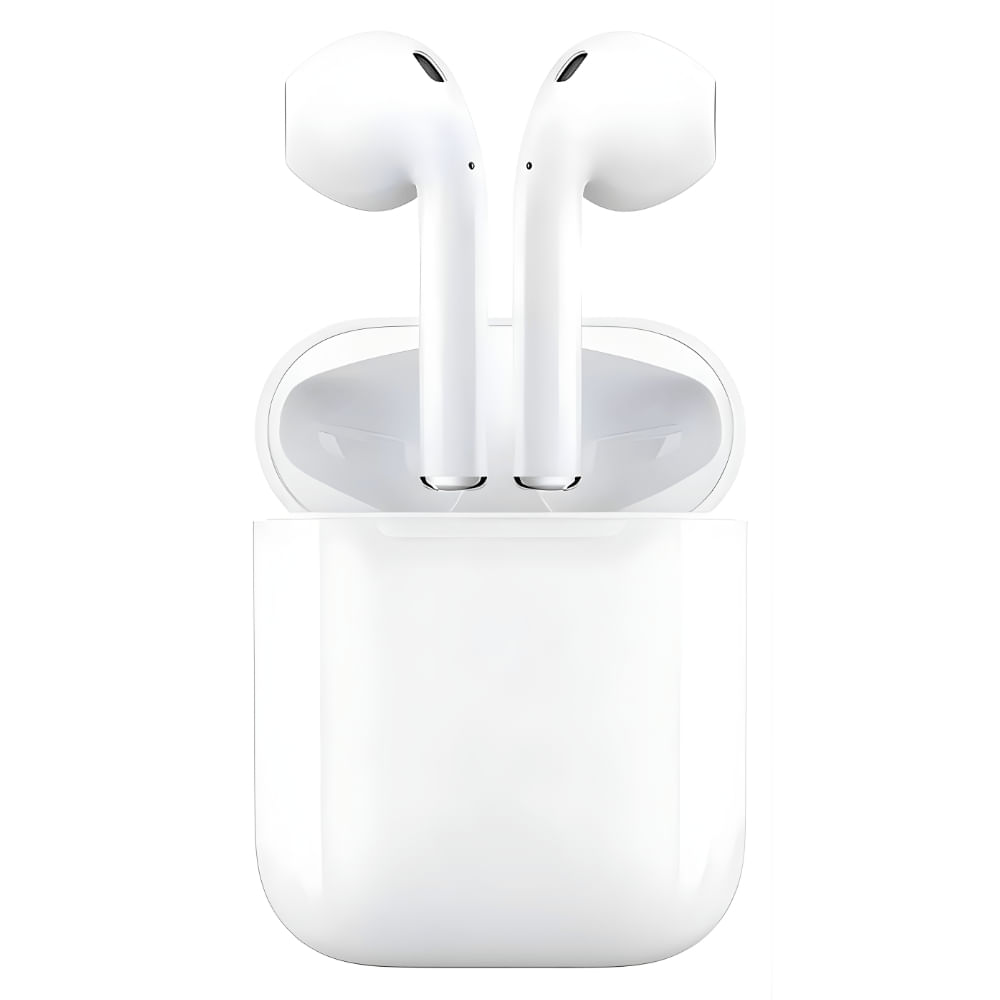Fone ouvido Bluetooth i12 TWS Touch Recarregável Cor Branco