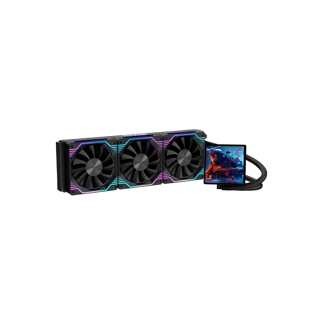 Water Cooler Gamer Round5 Zephyro 360 ARGB Com Display Preto