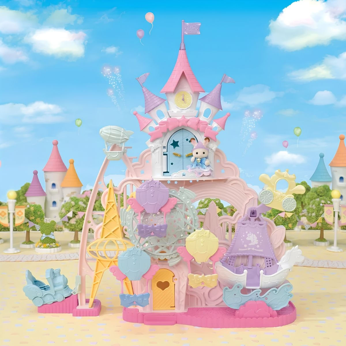 Playset Sylvanian Families Parque de Diversões dos Sonhos para Bebês com Boneco