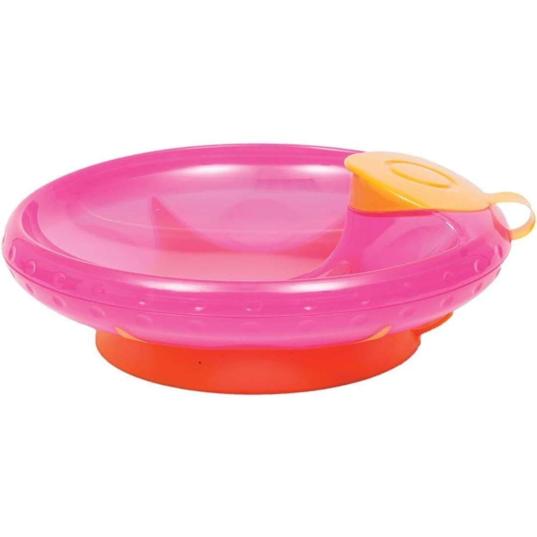 Prato Térmico Com Ventosa Rosa Buba 6174