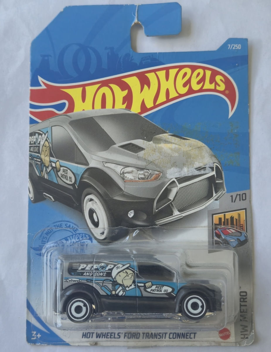 *Embalagem Danificada* Hot Wheels Metro - Ford Transit Connect