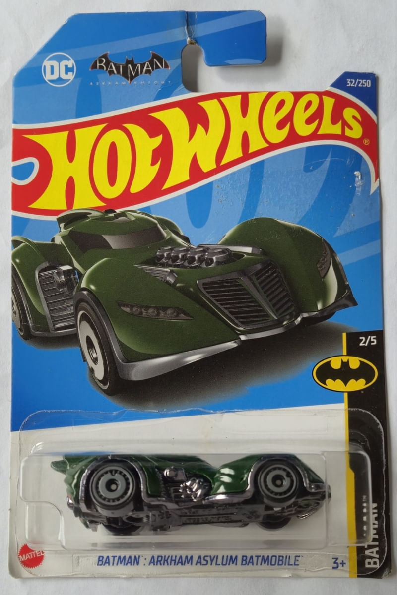 *Embalagem Danificada* Hot Wheels Batman - Batman: Arkham Asylum Batmobile