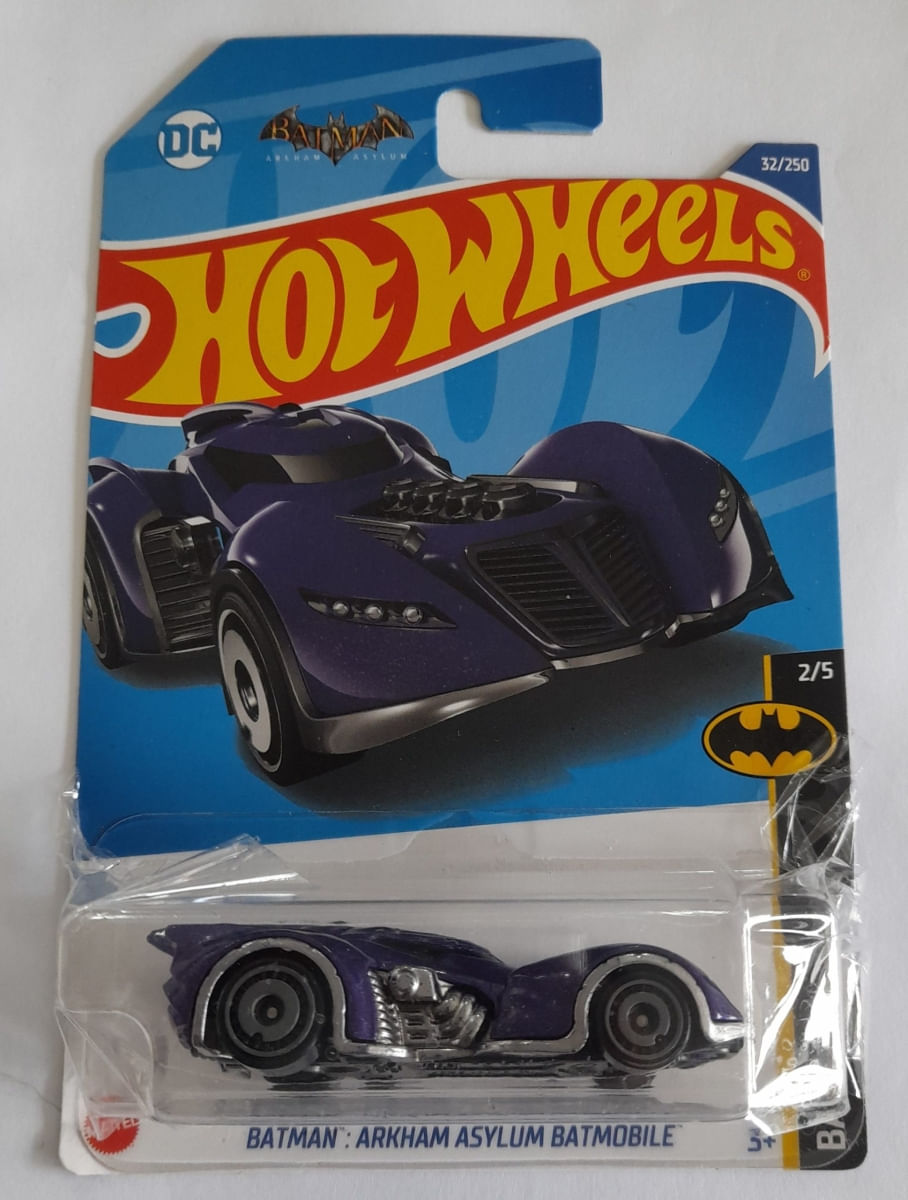 *Embalagem Danificada* Hot Wheels Batman - Batman : Arkham Asylum Batmobile
