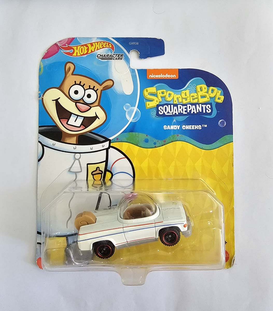 *Embalagem Danificada* Hot Wheels Character Cars - Sandy Cheeks (Spongebob Squarepants)
