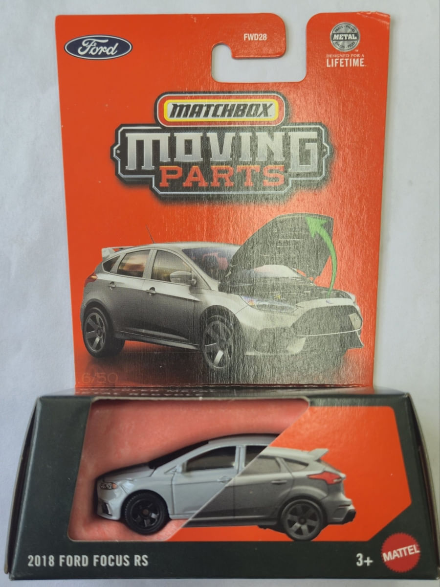 Matchbox Moving Parts - 2018 Ford Focus RS Cinza