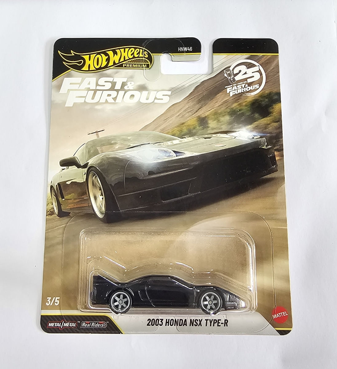 Hot Wheels Velozes e Furiosos 25 anos - 2003 Honda NSX Type-R