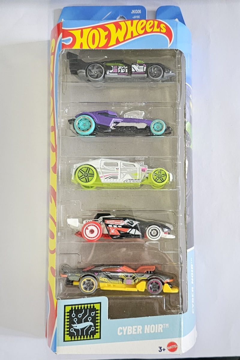 Hot Wheels Pack de 5 - Cyber Noir