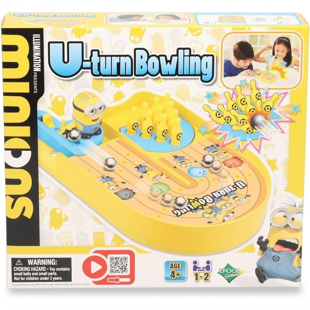 Jogo de Boliche Infantil 7518 com Formato em U Amarelo Epoch