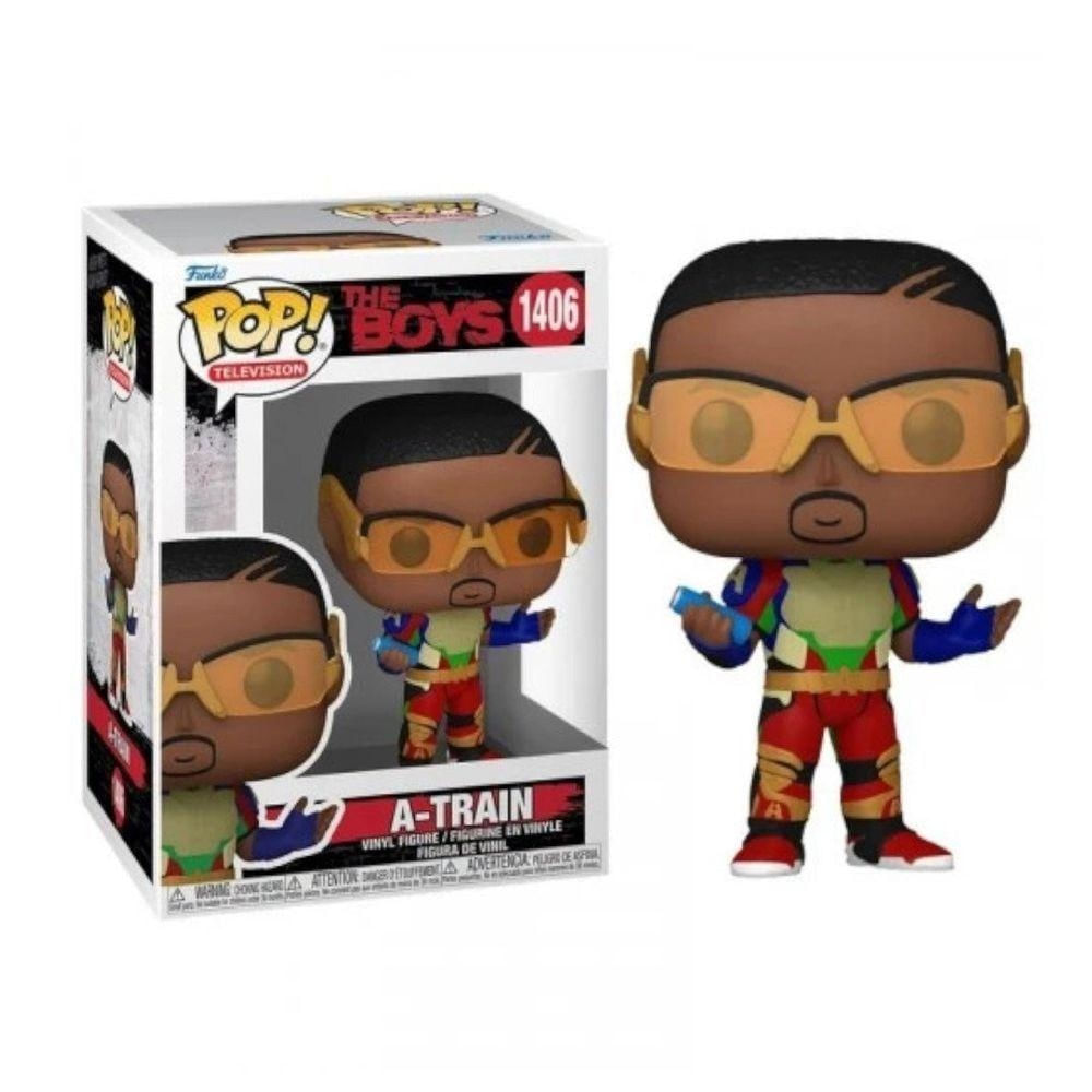 Brinquedo Pop The Boys A-train Trem-bala 1406 com Movimentos Dinâmicos e Materiais Resistentes Funko