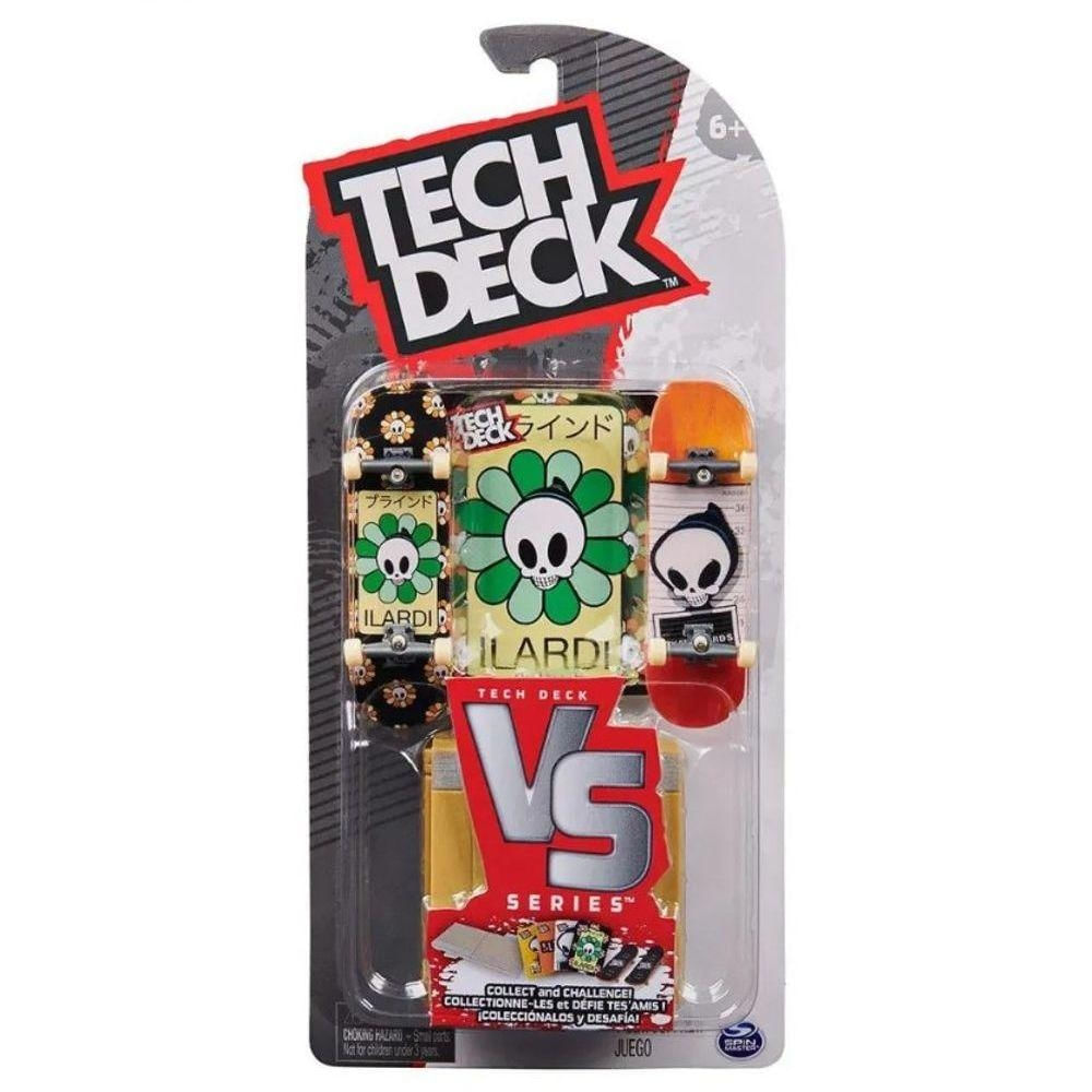 Kit Skate de Dedo Sunny 2893 com 2 Tech Decks e Miniobstáculo - Design Autêntico - Sunny Brinquedos