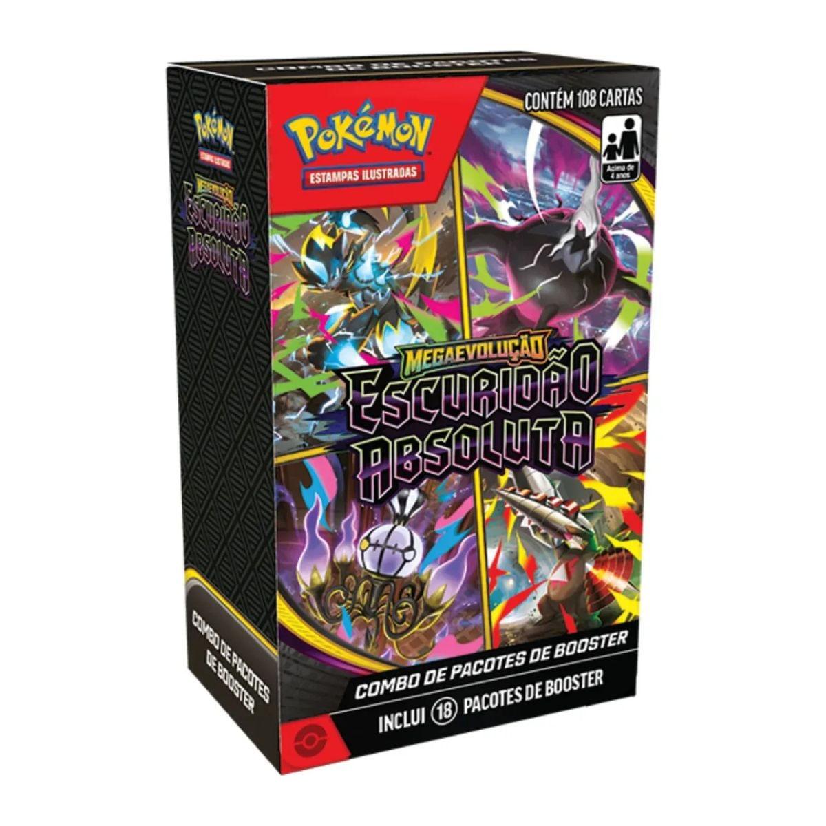 Combo 18 Boosters Escuridão Absoluta Pokémon Tcg Copag 2026