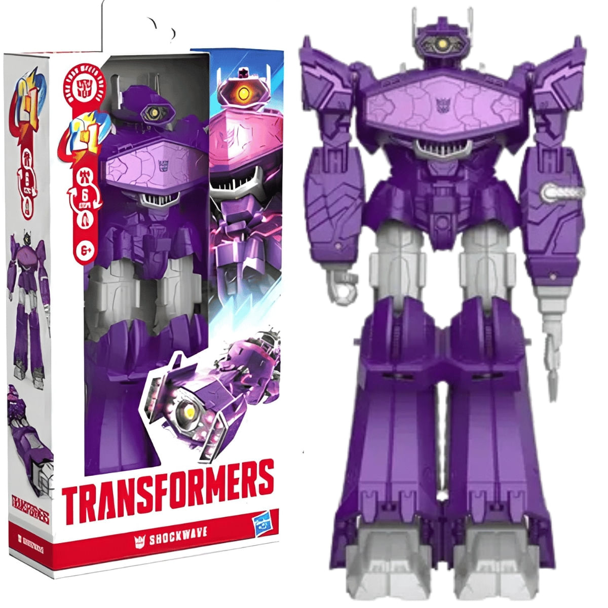 Boneco Transformers Titan Changer Shockwave 6+ E5883 Hasbro