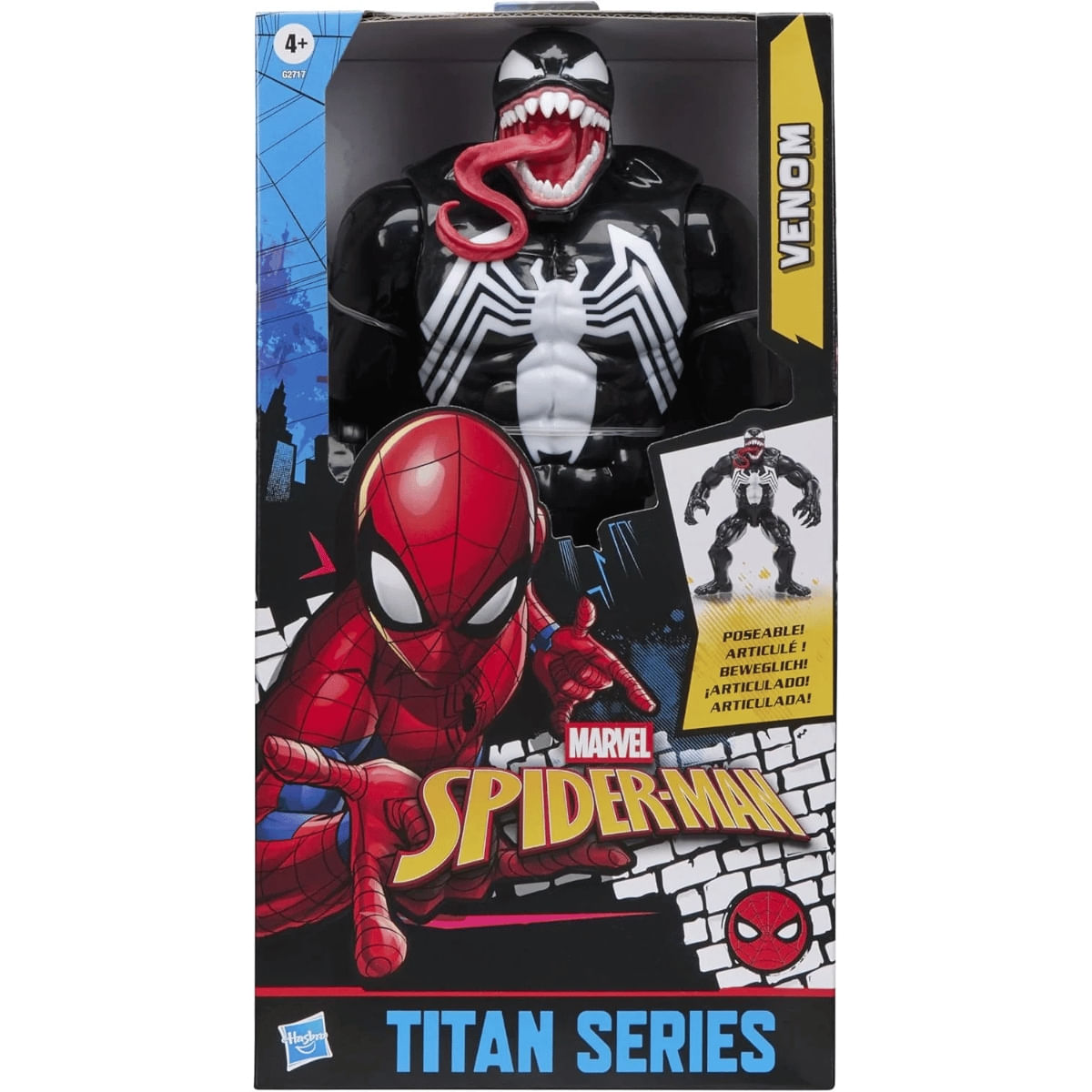 Boneco Venom Articulado 30cm G2717 4+ Hasbro