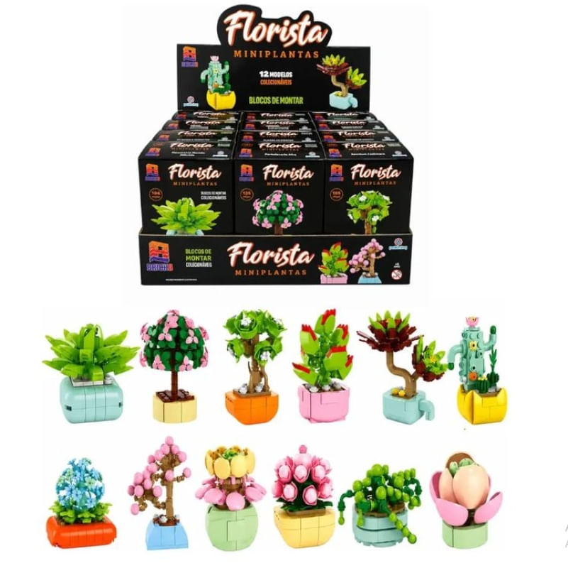 BRICKO - FLORISTA - MINI PLANTAS SORTIDAS - POLIBRINQ