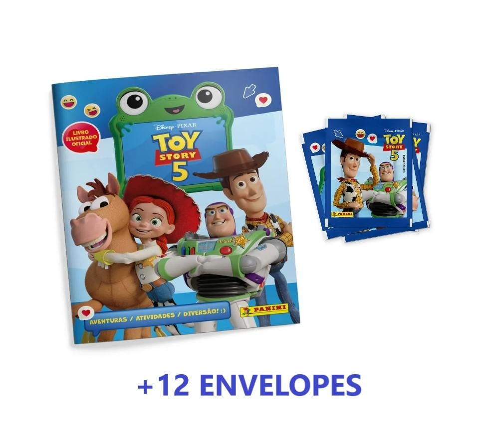 TOY STORY 5 - Álbum Capa Cartão + 12 Envelopes