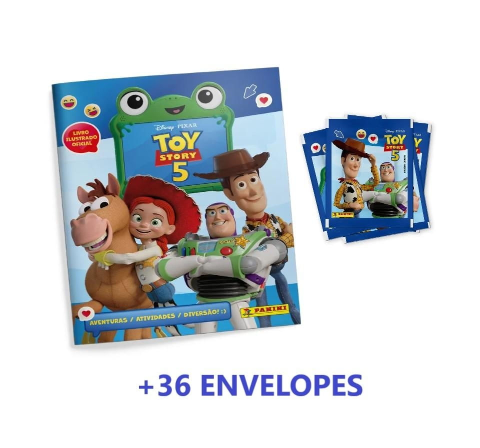 TOY STORY 5 - Álbum Capa Cartão + 36 Envelopes