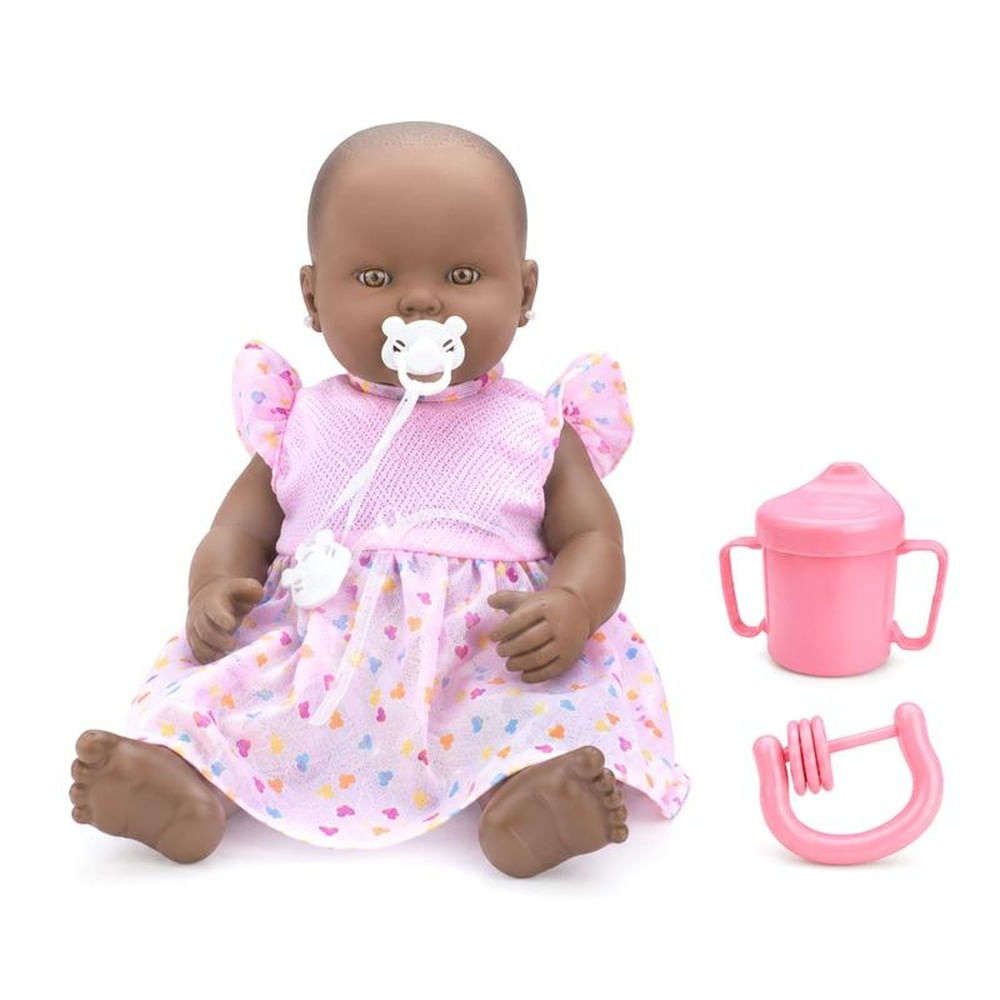 Boneca Bebê Emanuelly Negra 50cm com Acessórios Adijomar