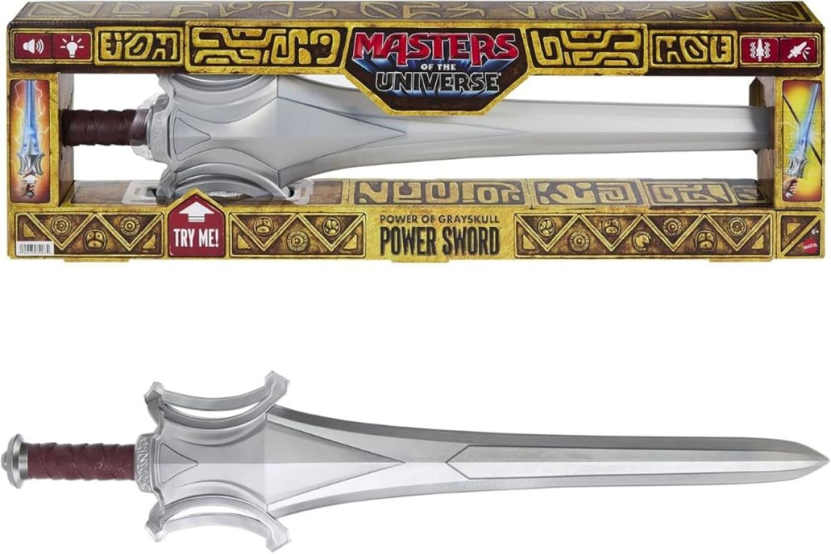 Brinquedo Espada He Man Motu Com Luz E Som Mattel - JKJ18