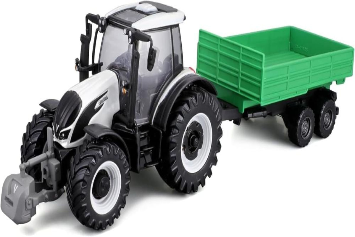 Miniatura Trator Com Trailer Valtra N174 Burago - BUR31920