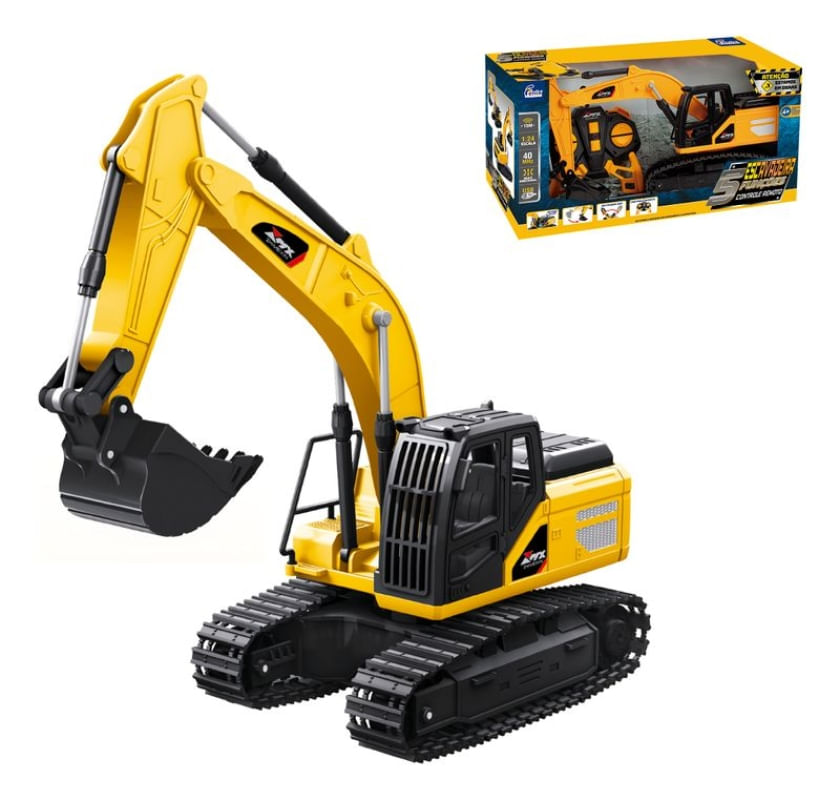 ESCAVADEIRA CONTROLE REMOTO RECARREGAVEL - FENIX