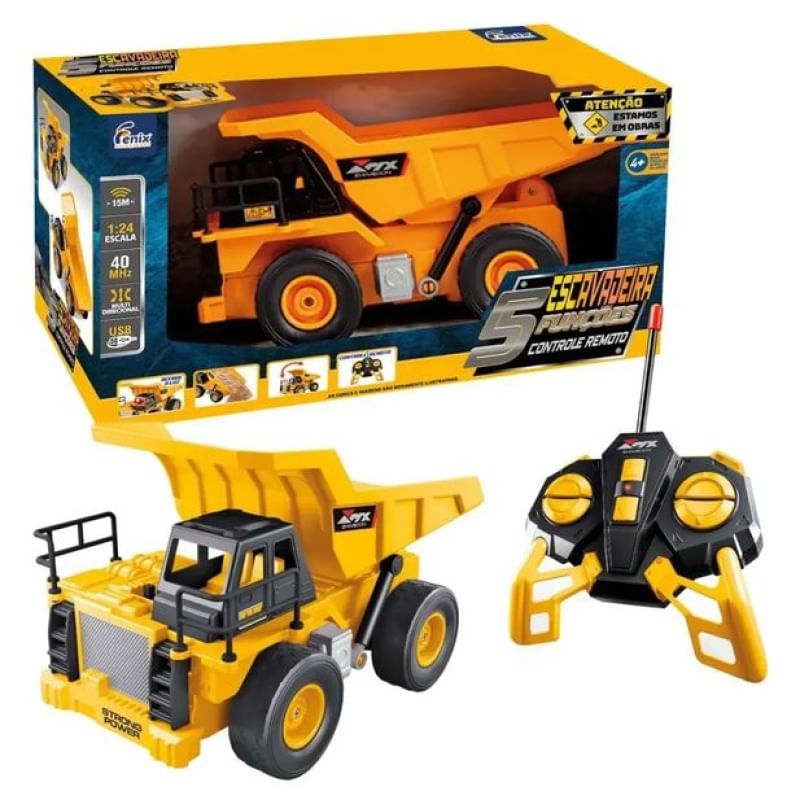 CAMINHAO DE CARGA CONTROLE REMOTO RECARREGAVEL - FENIX